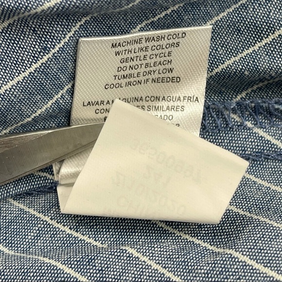 BCBGirls Dress Sleeveless Ruffle Striped Blue Summer Spring Dressy Cute New - Picture 14 of 16